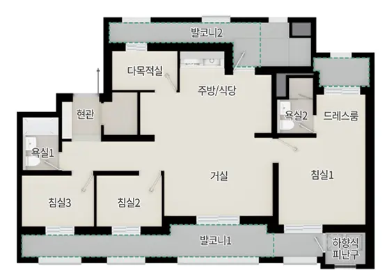 4BAY 형 설계도면